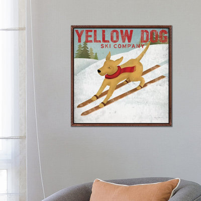 Yellow Dog Ski Co. 1 Piece Wall Art on Canvas