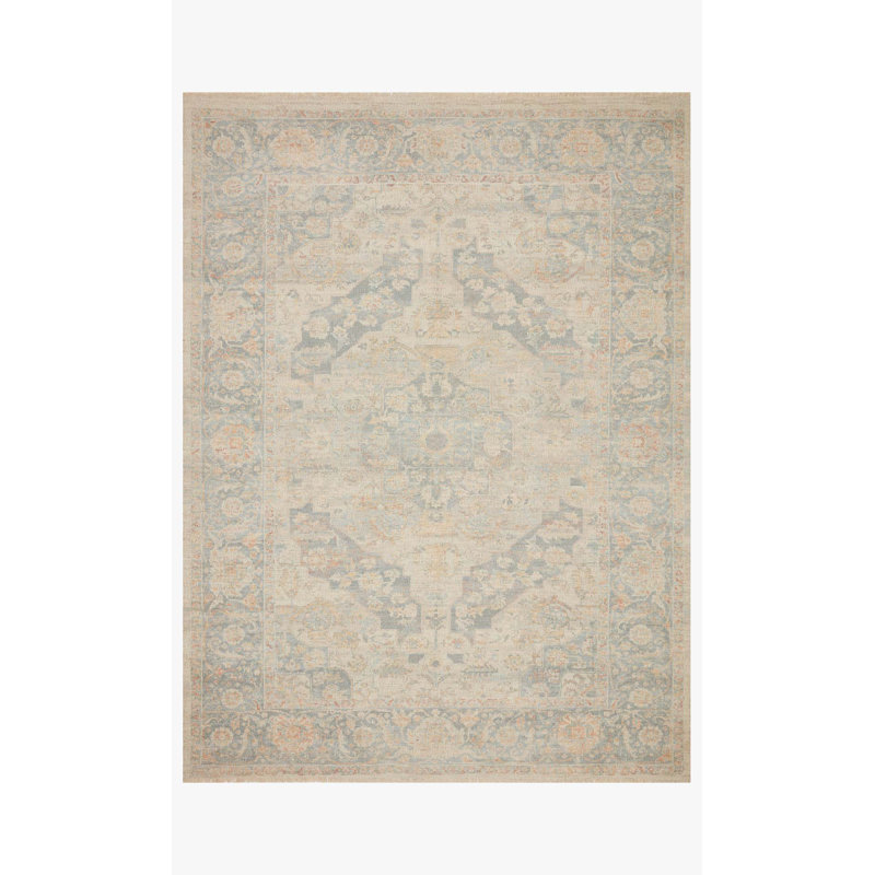 Tapis beige tissé à la main Amanda, Rectangle 8 pi 6 po x 12 pi