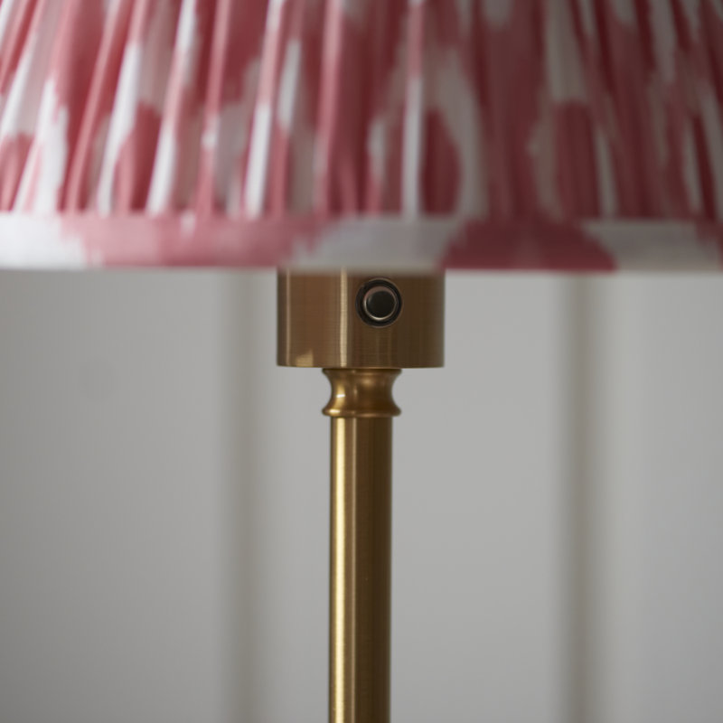 Burley Rechargeable and Ikat 25cm marlin shade Floor Lamp, Pink
