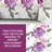 King Size 9-Piece Purple Rose Floral Bedding & Curtain Set (King) - Quilted Microfiber Bedspread + Sheer Drapes-121273320