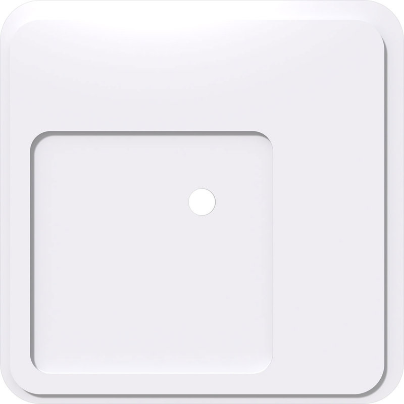 Médaillon de plafond contemporain en PVC Lucan, H 1 po x l 30 po x P 30 po