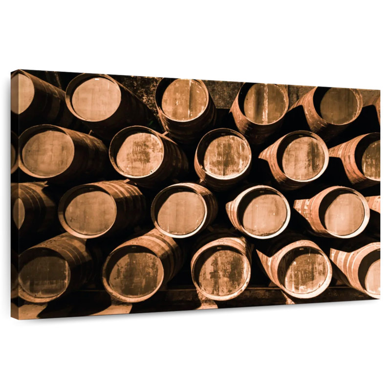 Yarlin Wine Barrels In Porto Cellar, 30" H x 45" W