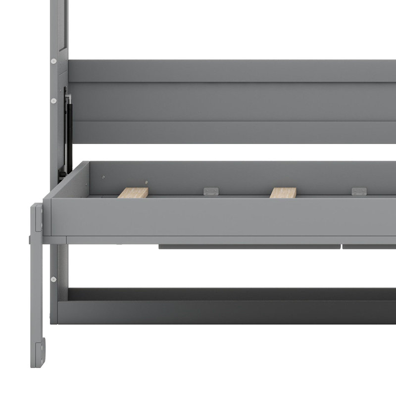 Lit escamotable moderne pour espaces de vie compacts, Gris