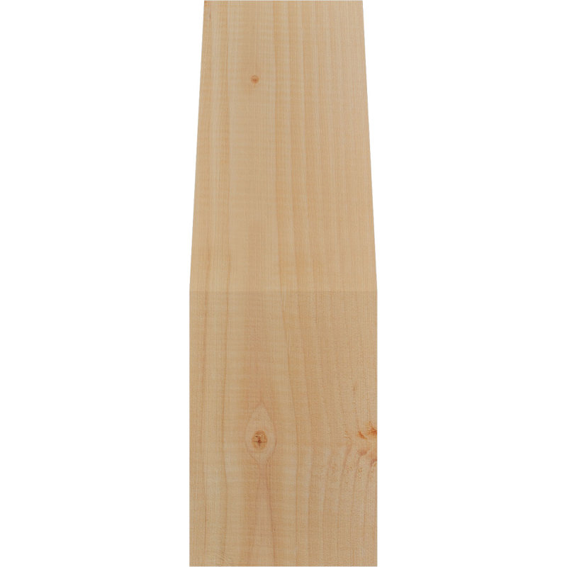 Attelle impériale du genou, Sapin de Douglas, Lisse, H 18 po x l 5,5 po x P 6 po