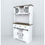 Garde-manger avec tablettes, portes et tiroirs