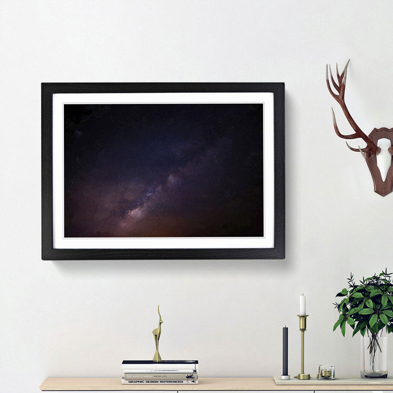 Out of Space Vol.45 in Abstract - Picture Frame Graphic Art Print, Black Framed, 27cm H x 36cm W x 2cm D