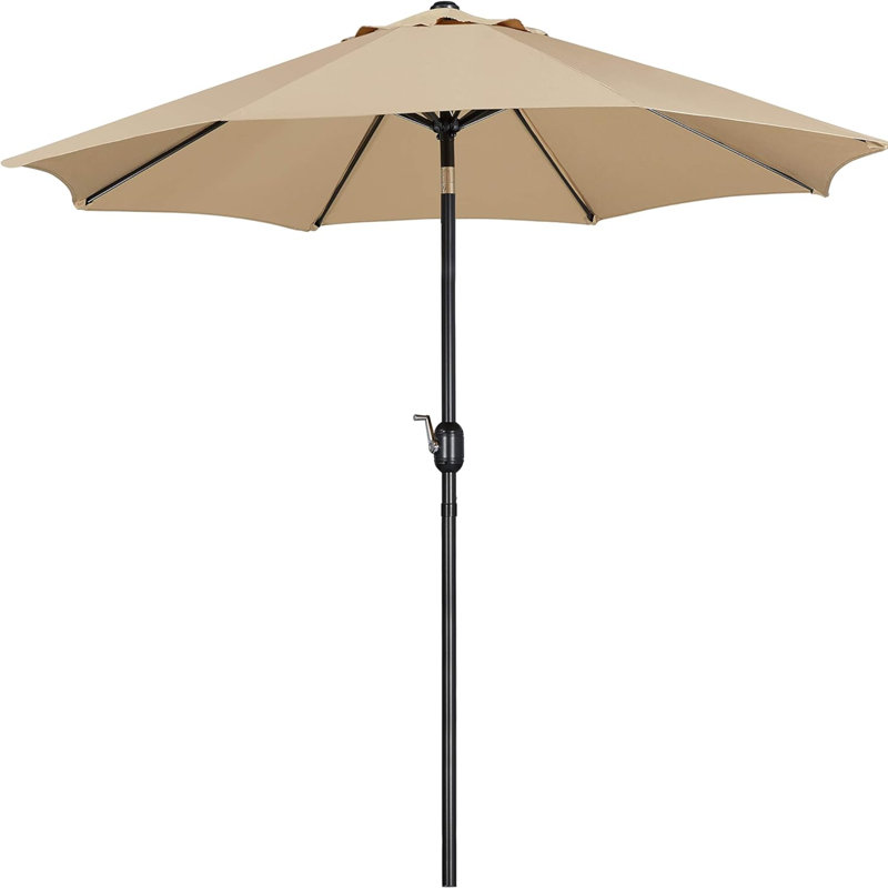Caillan Tilt Market Parasol, Tan, 240cm H x 270cm W x 270cm D