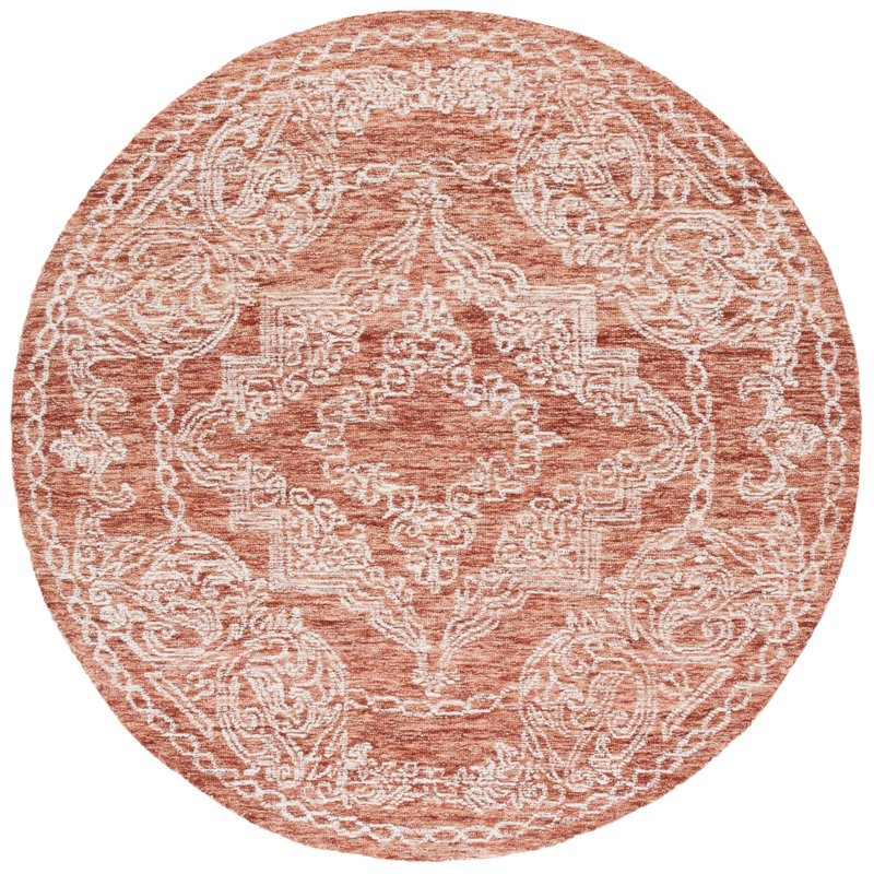 Metro Hand Tufted Wool Pile Oriental Rug, Round 6'
