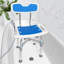 Chaise de douche robuste avec dossier 550 lb, hauteur de bain réglable ...