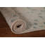 Tapis beige en laine noué à la main de conception unique 1 pi 10 po x 3 pi 8 po New Age
