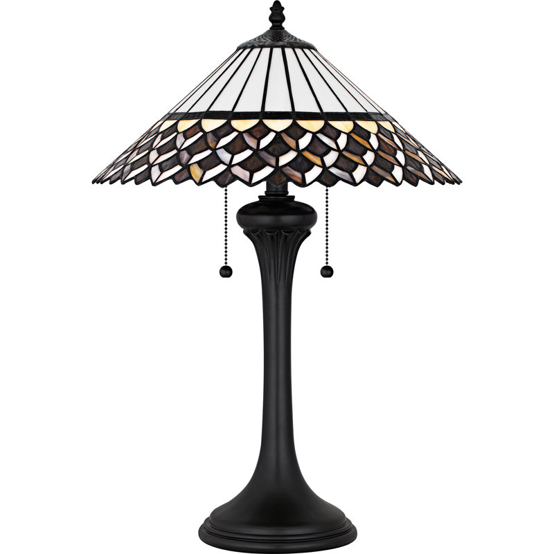 Isla 2-Light Matte Black Table Lamp