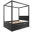 Lit plateforme à baldaquin TimberHaven-133528848-133528849