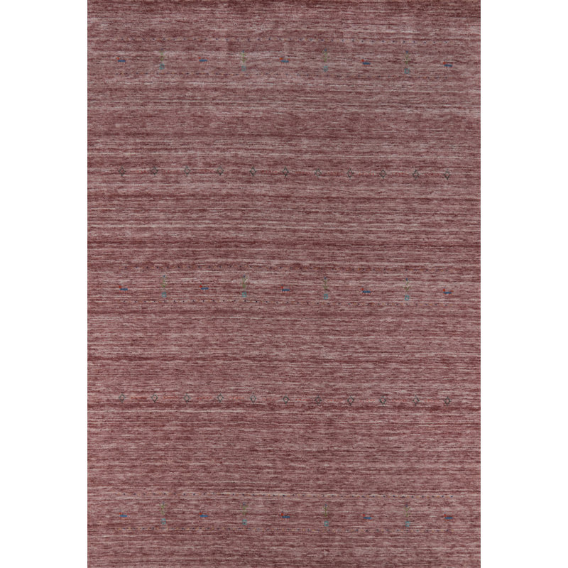 Handmade Wool Gabbeh Style Indian Area Rug 8x10