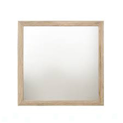 Miroir mural rectangulaire en bois massif
