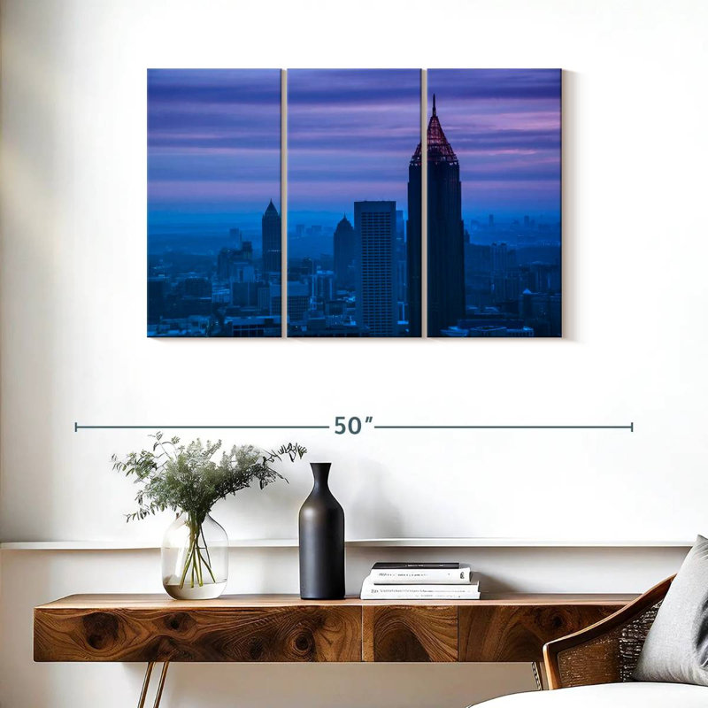 Crépuscule à Atlanta, H 24 po x l 38 po
