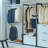Fiona White Freestanding Walk In Wood Closet System With Metal Frame