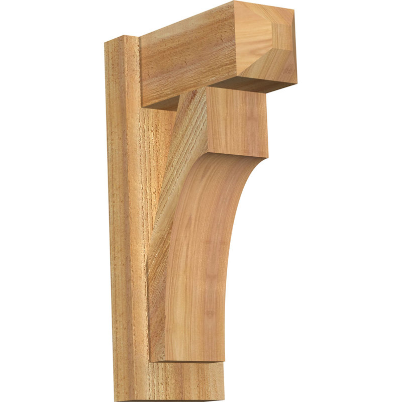 Persienne en bois rustique Westlake Craftsman, Sapin Douglas de 5 1/2 po (lisse), P 16 po x H 28 po