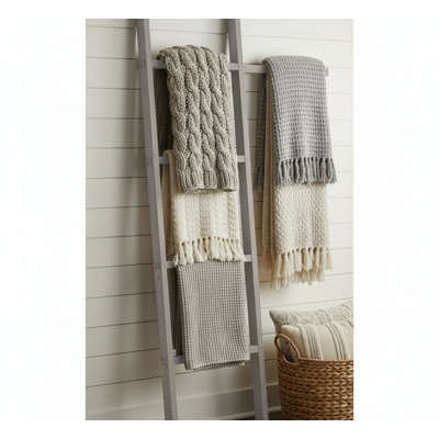 Porte-serviettes matelassé en bois rustique Farmhouse