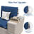 7-Piece Wicker Patio Conversation Set With Cushions, Outdoor Rattan Furniture Patio Set With Fire Pit Table And Coffee Table-1904122468