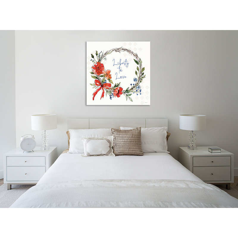 «Americana Mood VI», toile tendue par Anne Tavoletti, H 24 po x l 24 po x P 1,5 po