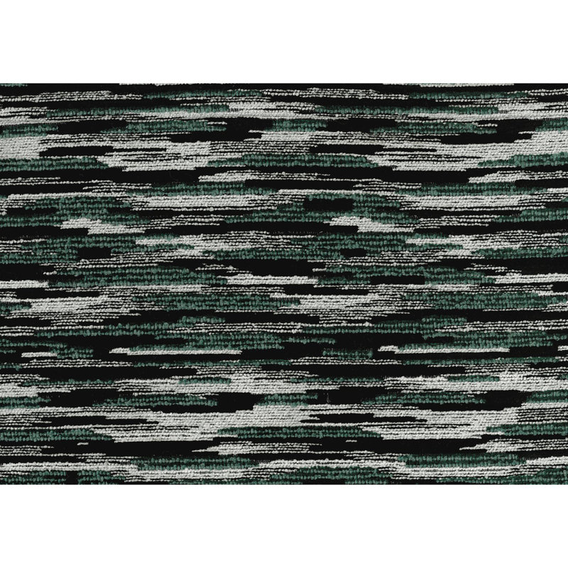 Repose-pieds rembourré en tissu multicolore moderne, repose-pieds antidérapant et fauteuil à billes, Tissu vert / gris