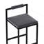 Ensemble de 2 tabourets de bar rembourrés en velours moderne avec repose-pieds pour la cuisine