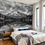 Murale auto-adhésive moderne pour la chambre à coucher Peel and Stick L 100 po x l 144 po