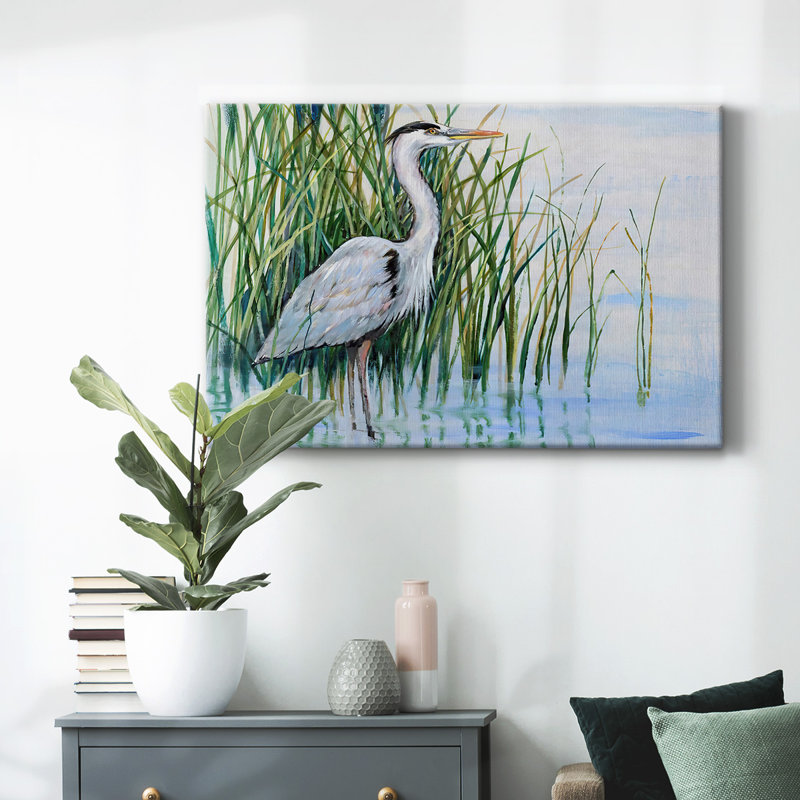 Toile tendue Heron in the Marsh I-Gallery