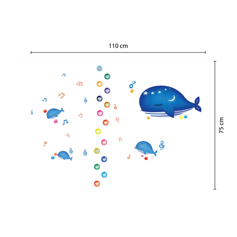 Whale Kids Wall Sticker