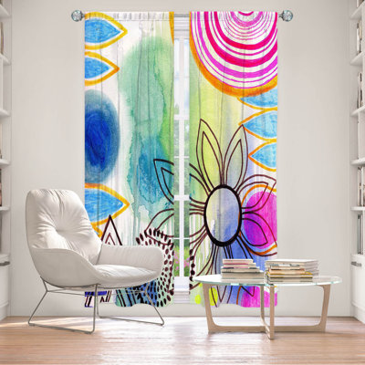 Paire de rideaux obscurcissant en polyester Schrang