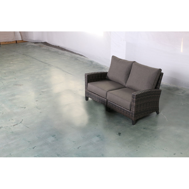 Rebeca 59'' Wicker Outdoor Loveseat