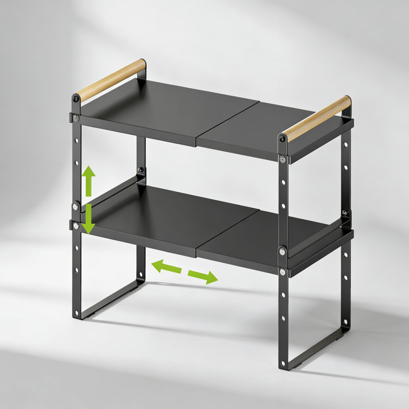 Tablette de rangement extensible et empilable