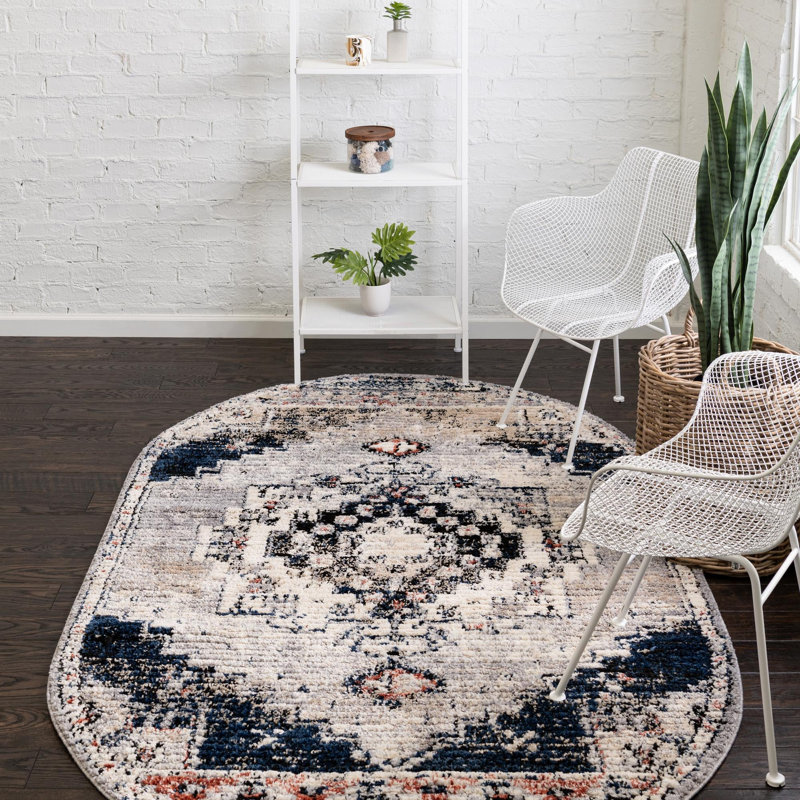 Tucson Geometric Indoor Rug, Oval 8' x 10'
