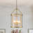 Qudarius 4-Light Dimmable Iron Drum Chandelier-1120125889