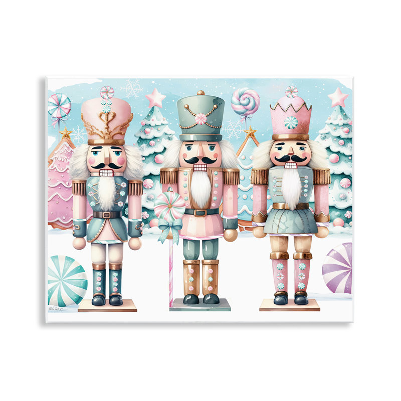 «Pastel Nutcracker Trio», art mural par Nicole DeCamp