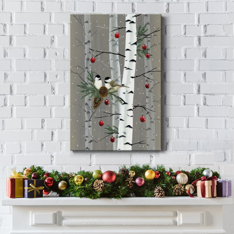 " Birch Birds II ", 18" H x 12" W x 1.5" D