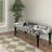Gutirrez Scandi Gray/Black Geometric Upholstered Bench