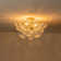 Wynetta 3 - Light Textured Glass Bubble Semi Flush Mount