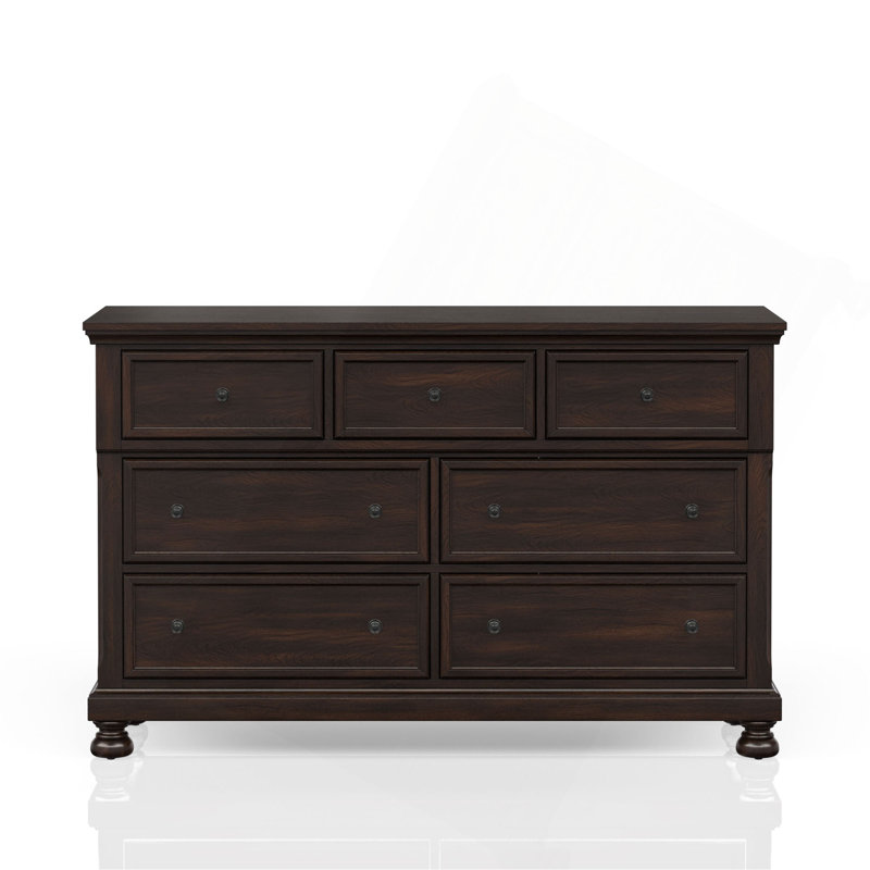 Commode à sept tiroirs, Cerisier