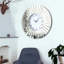 Horloge murale décorative à chiffres romains en miroir