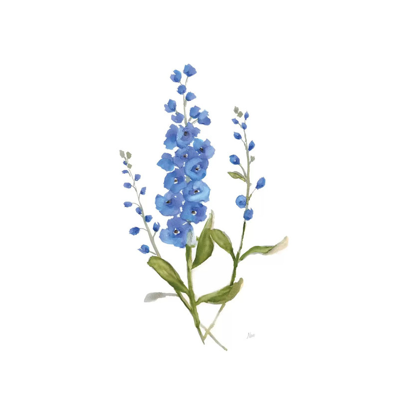 Petite Botanical I - Painting on Canvas, Wrapped Canvas, 30.48 cm H x 45.72 cm W