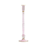 F2023 14'' H Glass Tabletop Candlestick