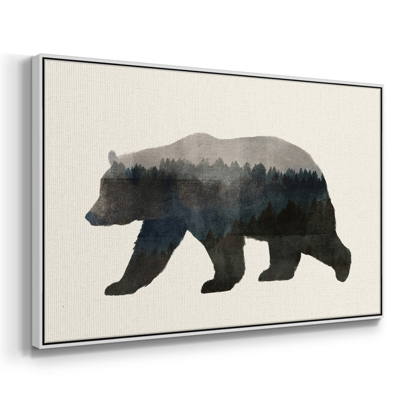 The Wilderness II, H 17 po x l 25 po x P 2 po, Toile avec cadre blanc