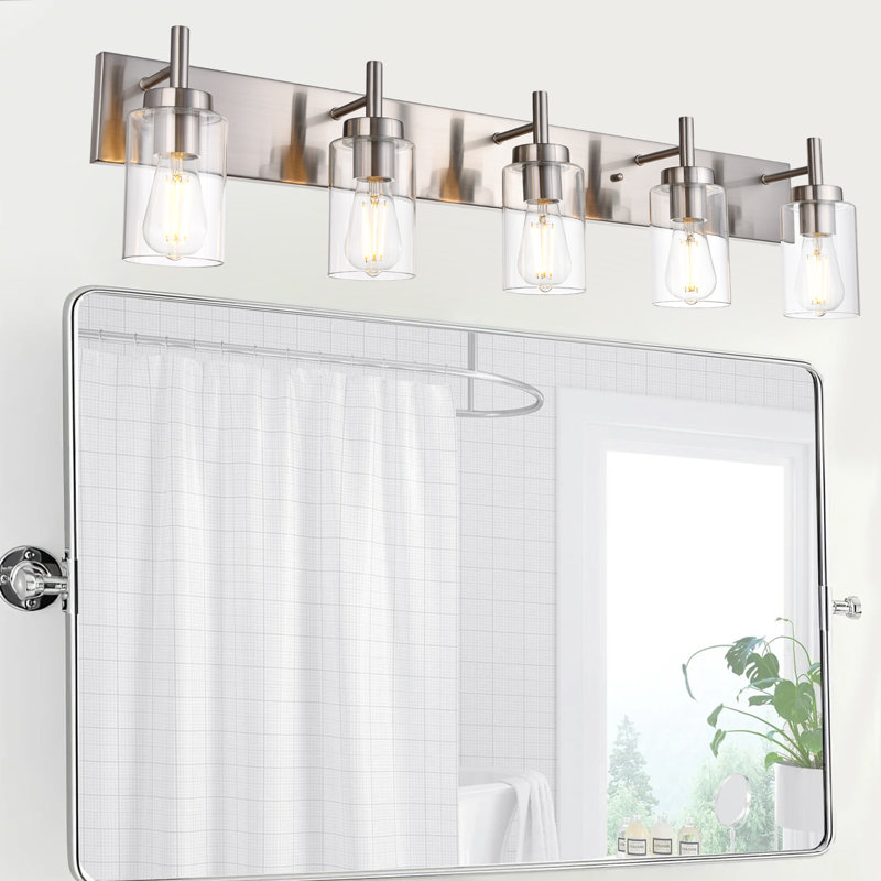 Daveney 5 - Light Dimmable Vanity Light, Brushed Nickel