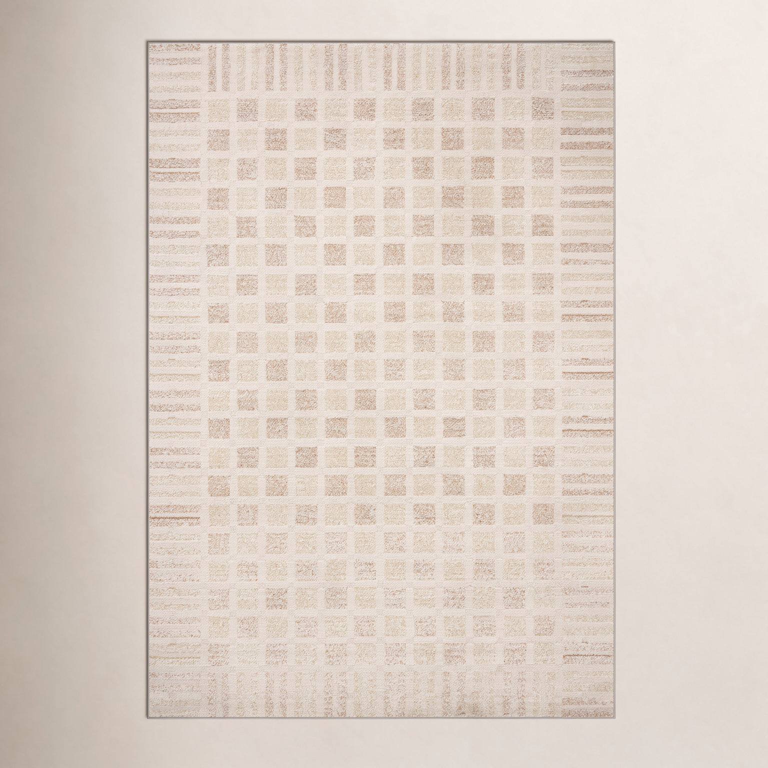 Calvin Bone / Natural Area Rug, Rectangle 5'3" x 7'6"