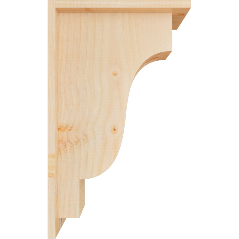 Corbeille Newport avec contre-plaque, H 20 po x l 5,5 po x P 12 po, Sapin de Douglas, Lisse