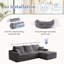 Canapé modulaire 110 places à assise profonde en velours côtelé 110 po pour salon-194274723