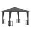 Aleska 3m x 3m Powder-Coated Steel Patio Gazebo-1548962123