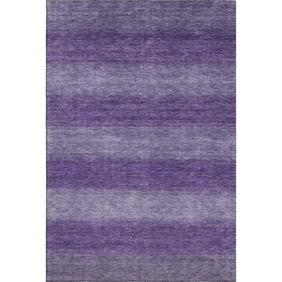 Premium Machine Washable Lubbers AMF1733 Stripe Rug
