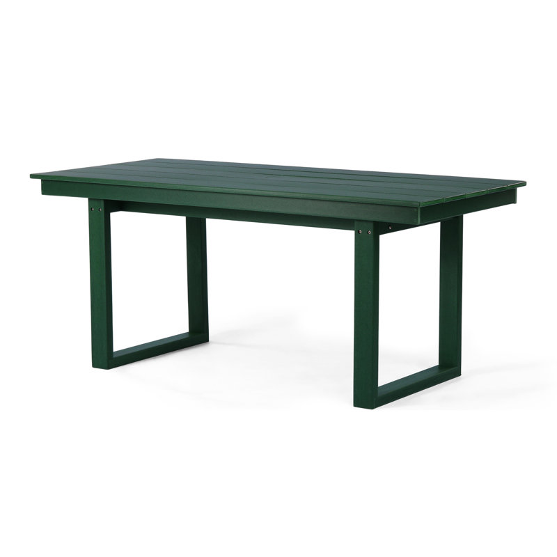 68" X 31" Rectangular Dining Table, Dark Gray